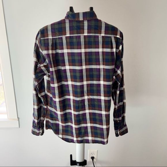 Rodd & Gunn Sports Fit Mens Long Sleeve Plaid Button Up Large Woven in Italy - Picture 2 of 6